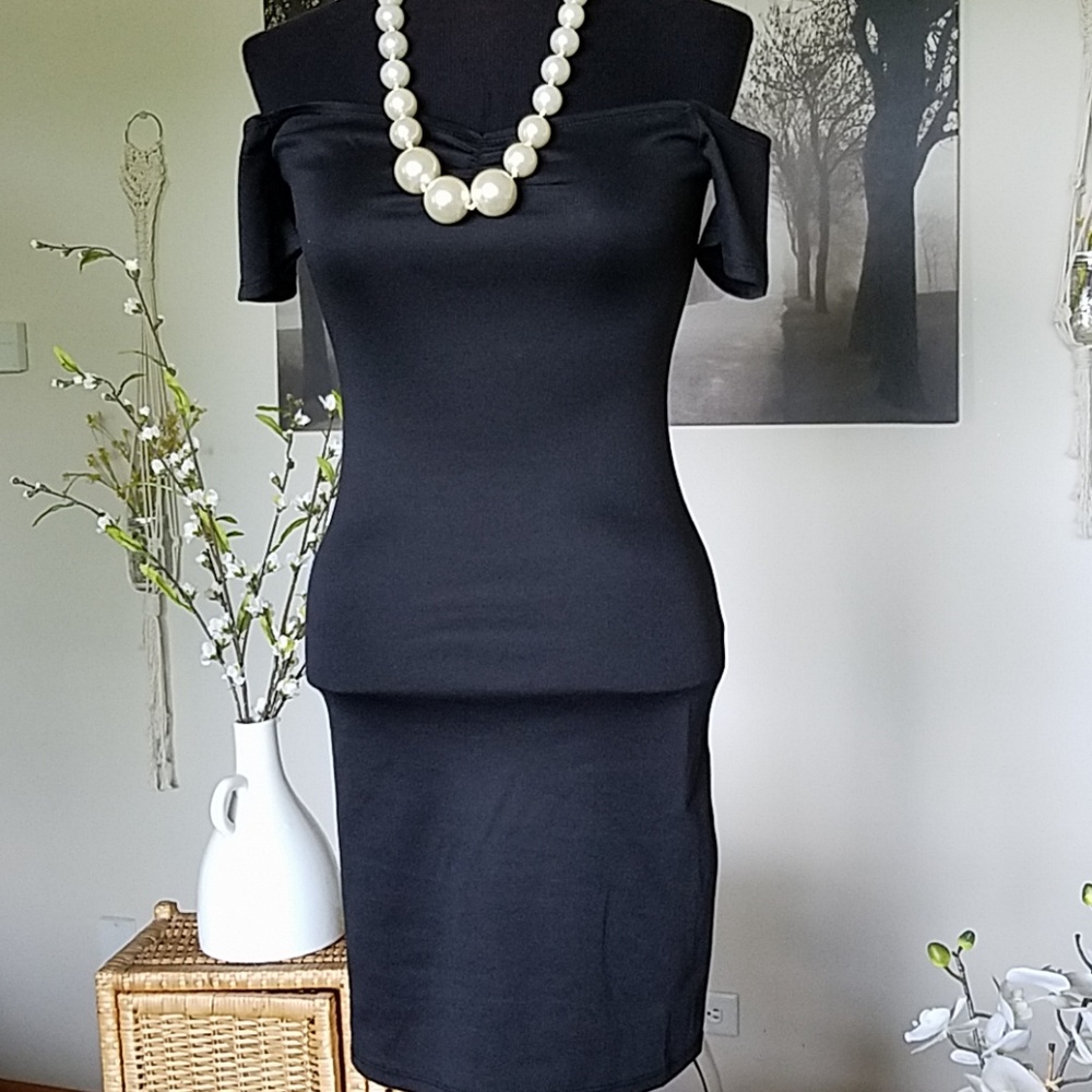 H&M off shoulder LBD